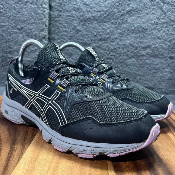 ASICS GEL-Venture 8 Women's Trail Running Shoes Sneakers Black Pink Size 7.5 - Picture 3 of 13
